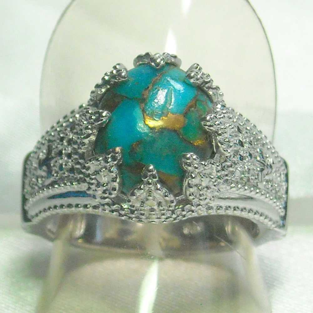 NWT Natural Mojave Blue Turquoise Ring
